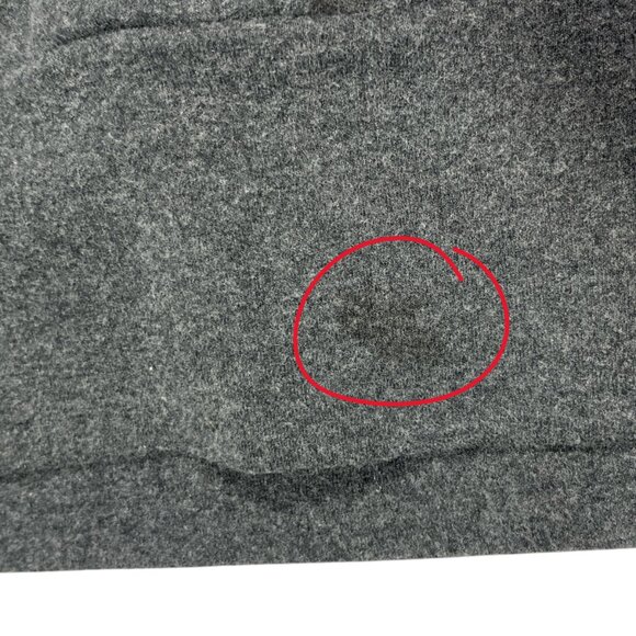 Ampersand Ave Womens 1/2 Zip Hoodie Size L Dark Gray Contrast Leopard Loungewear - Picture 8 of 8